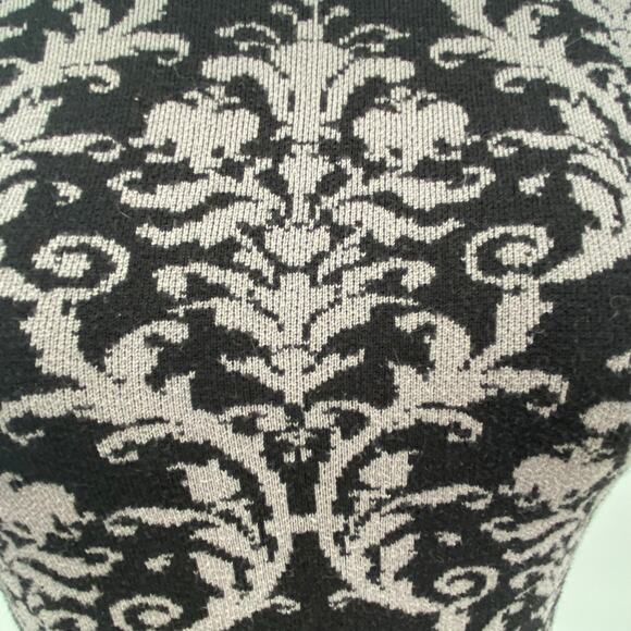 Romeo & Juliet Couture Women's Black & Gray Knit Fit & Flare Dress Size Medium - Picture 8 of 10